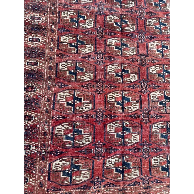 Turkmen Bokhara Rug, 1890s For Sale - Image 3 of 18