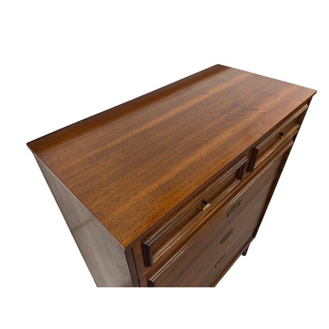 1960s Mid-Century Modern 3-Piece Walnut Bedroom Set For Sale - Image 5 of 14