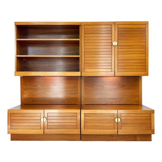 Ulferts Tibro Teak Wall Units from Ulferts Möbler, 1970s, Set of 2 For Sale