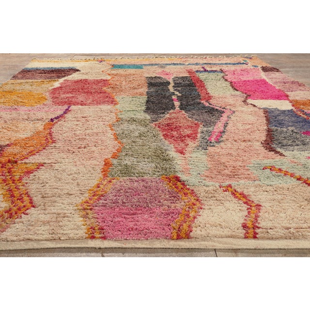 Contemporary Boujad Moroccan Rug, 10'01 X 13'02 For Sale - Image 9 of 10