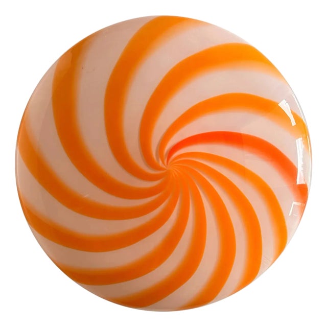 Italian Clear Amber Swirls Wall Sconce in Murano Glass by Simoeng For Sale