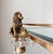 Metal Vintage Italian Serving Trolley in Brass, 1970s For Sale - Image 7 of 12