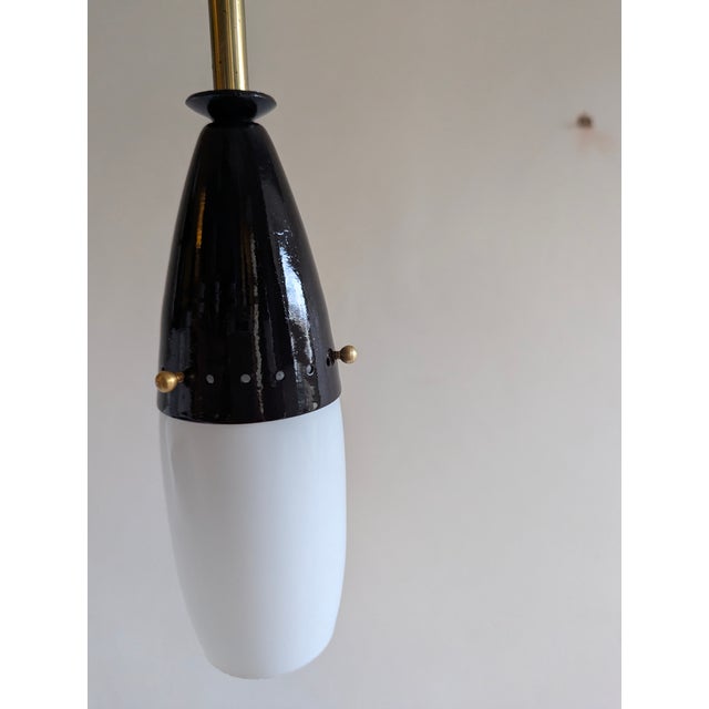 1950s Nine-Light Pendant Light from LBL Germany, 1950s For Sale - Image 5 of 11