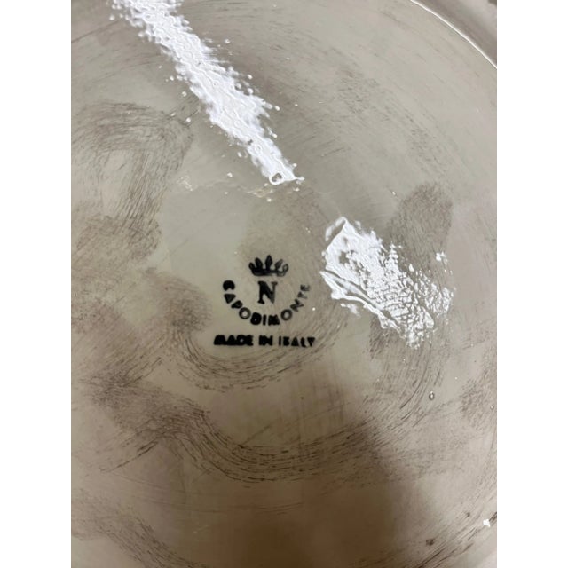 Early 21st Century Vintage Floral Capodimonte Planter For Sale - Image 5 of 8