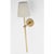 Modern Thomas O'Brien for Visual Comfort Signature Bryant 27" Cordless Tail Sconce in Hand-Rubbed Antique Brass with Linen Shade For Sale - Image 3 of 13