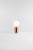 Aballs m pe table lamp. Base in white, black, golden, copper or platinum ceramic. Diffuser in blown opal matt glass....