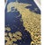 Chinoiserie Hand-Painted Chinoiserie Peacock Mural - Navy Blue & Gold Wallpaper for Luxury Entryway, Customizable For Sale - Image 3 of 4
