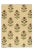 Rug & Kilim's Block Print Flatweave Rug in Cream White with Floral Patterns - 6x9 For Sale