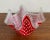 Vintage Glass Kerchief Form Bowl, Red Dots For Sale - Image 4 of 7