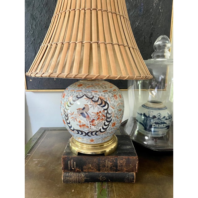 Metal 1960s Pheasant Ginger Jar Chinoiserie Lamp by Remington For Sale - Image 7 of 8