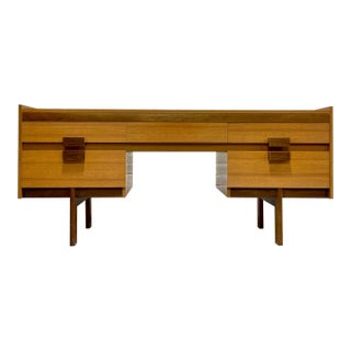 Teak Mid Century Modern Vanity / Desk, 1960's For Sale