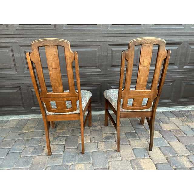 Broyhill Premier Mid 20th Century Brutalist Style Dining Chairs For Sale - Image 11 of 12