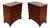 Georgian Revival Mahogany Bachelor's Beside Cabinets, Set of 2 For Sale