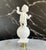 Porcelain Putti Lamp Finial on Brass Hardware For Sale - Image 4 of 8