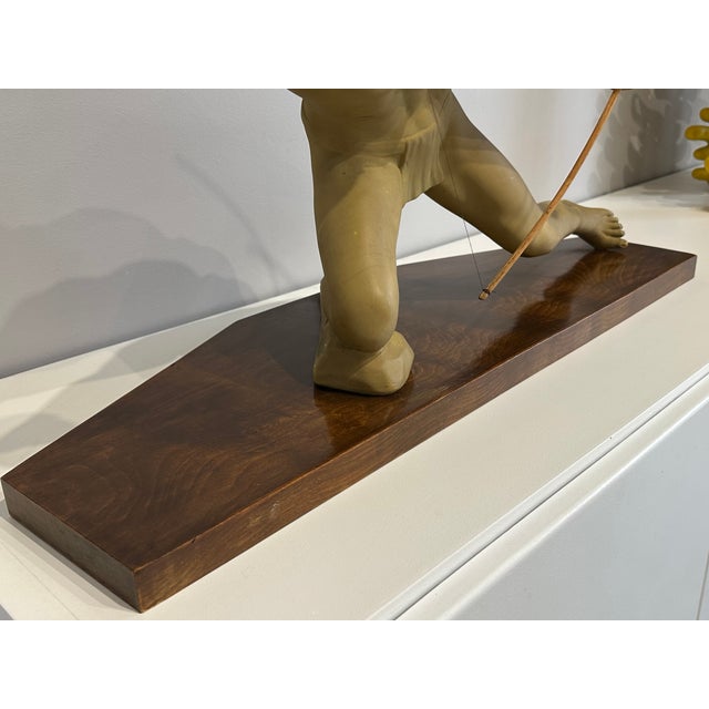 Melani, Large Art Deco Archer Sculpture, 1930, Plaster For Sale - Image 16 of 18