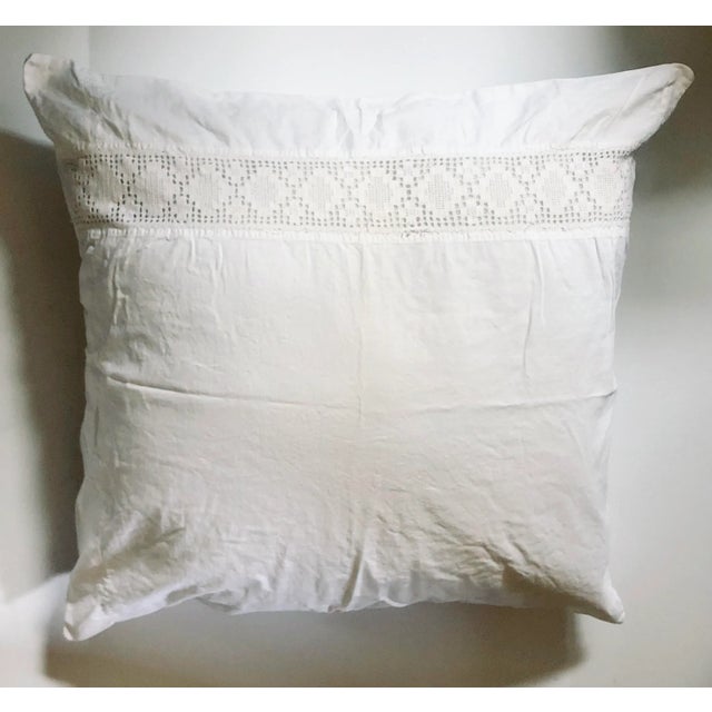 Early 20th Century European Cotton Pillow Sham For Sale - Image 5 of 5