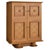 French Oak Bar Cabinet with Parquetry + Mirrored Interior, 1940s For Sale