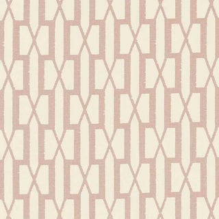 Sample- Schumacher X Veere Grenney Belvedere Fabric in Temple Pink For Sale