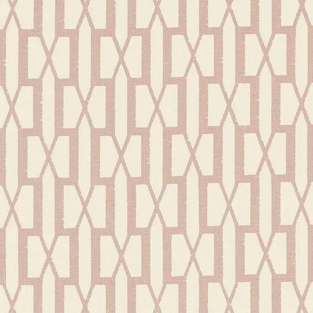 Sample- Schumacher X Veere Grenney Belvedere Fabric in Temple Pink For Sale