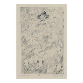 1988 Locusts Modern Etching For Sale