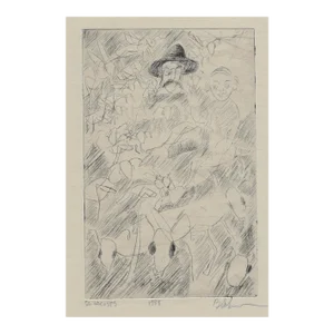 1988 Locusts Modern Etching