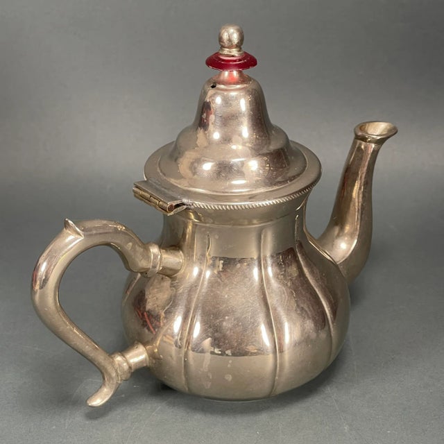 Antique Les Meilleurs Metal Blanc Silverplate Teapot French Marks For Sale In New York - Image 6 of 12
