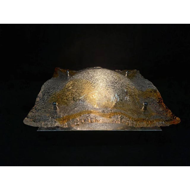 1970s Vintage Murano Wall or Ceiling Lamp, 1970s For Sale - Image 5 of 9