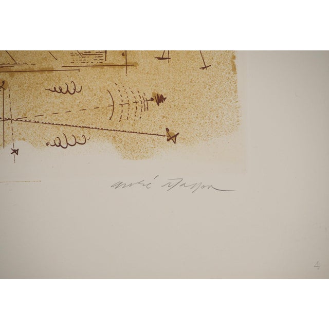 Modern André Masson, Senological Urban Planning, Original Engraving For Sale - Image 3 of 6