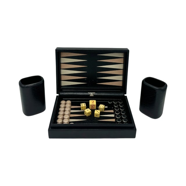 Vintage Vanderbilt Whitney Estate T. Anthony Travel Backgammon Set Game For Sale