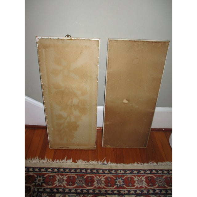 1960s 1960s Mid-Century Hollywood 3D Wall Art Gold Flowers in Shadowbox Frames - A Pair For Sale - Image 5 of 12