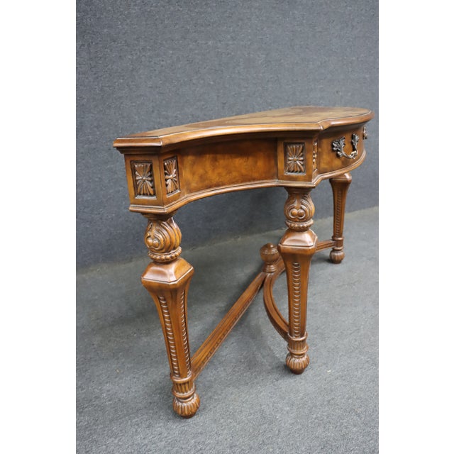 Drexel Heritage Cherry and Walnut Console Table For Sale - Image 16 of 17