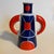 Mid-Century Modern Bright 1960's Cobalt Blue and Orange Bud Vase For Sale - Image 3 of 8