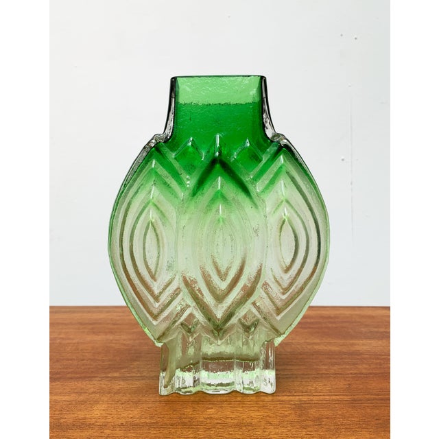 Vintage Finnish Glass Vase by Kaj Blomqvist for Kumela For Sale - Image 6 of 18
