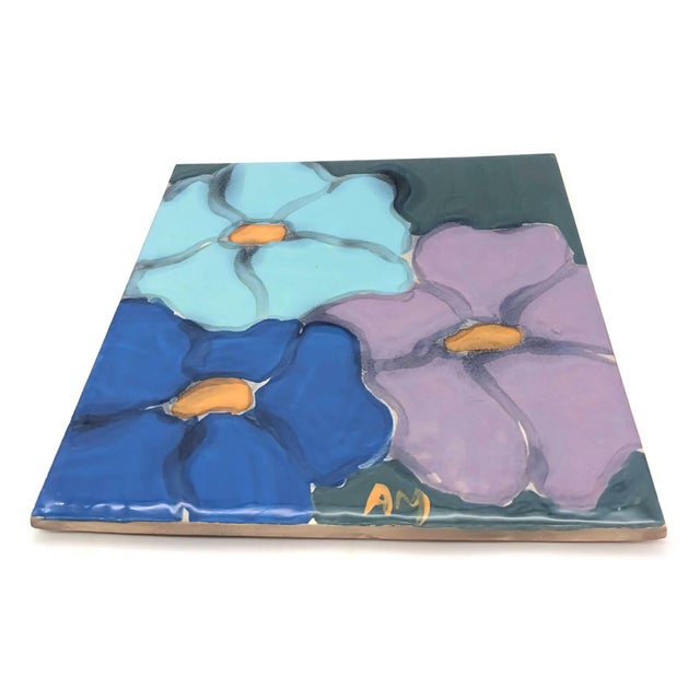 Vintage H & R Johnson Tile Trivet For Sale - Image 4 of 12
