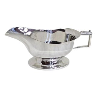 Art Deco Sterling Silver Sauce Boat from Cooper Brothers & Sons, 1936 For Sale