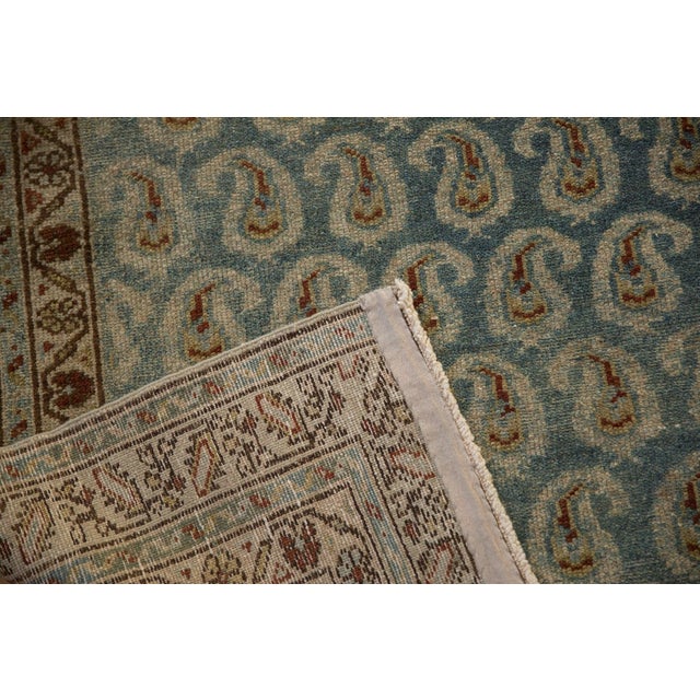 Textile 1930s Vintage Persian Hamadan Staggered Boteh Wool Rug Runner For Sale - Image 7 of 11