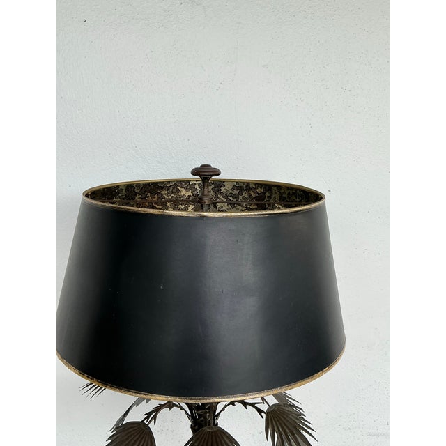 Black Vintage Chapman Palm Lamp For Sale - Image 8 of 12