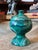 Vintage Empire Revival Faux Malachite Hand Painted Small Table Article Urn For Sale In Palm Springs - Image 6 of 9