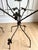 Dark Gray Vintage Sculptural Wrought Iron Ivy Leaf Glass-Top Side Tables by Scully & Scully – Pair For Sale - Image 8 of 10