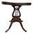 1940s Federal Revival Mahogany Lyre Base Side Table by Mersman - Model 6651 For Sale
