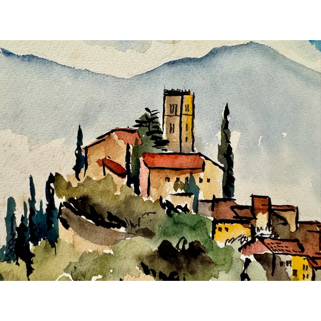 Original watercolor on paper by Henry Emil Salloch, also known as Heinz Emil Salloch, the German-born American artist and...