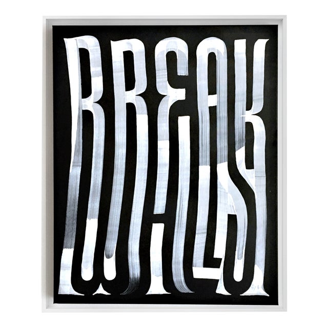 Guido De Boer, Break Walls, Ink on Canvas, 2019 For Sale