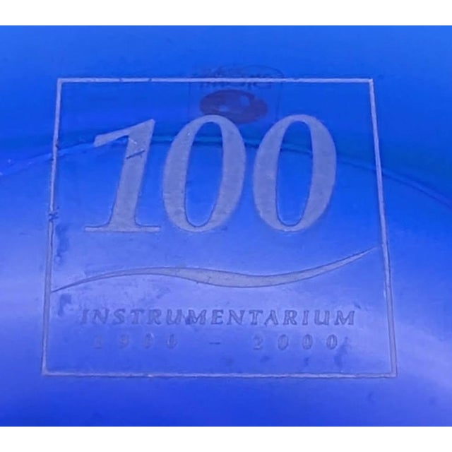 Alvar Aalto's Iittala Cobalt Blue "Savoy" Glass Bowl For Sale - Image 13 of 13