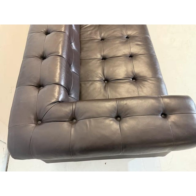 Mid-Century Model 5407 Sofa in Leather attributed to Edward Wormley for Dunbar, 1960s For Sale - Image 12 of 18