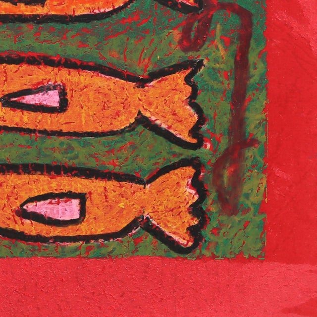 Still Life 3 - Original Bold Abstract Still Life Painting on Paper by Valerie Etitinwo For Sale - Image 4 of 7