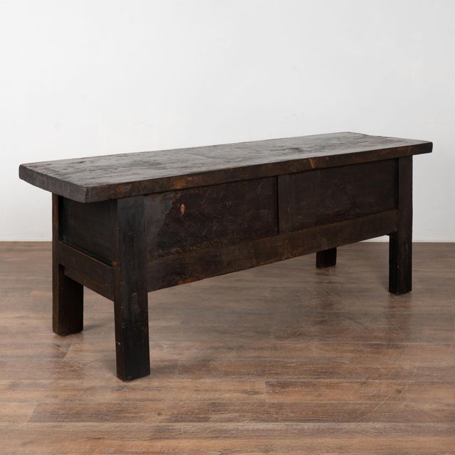 18th Century Chestnut Console Table With Three Large Carved Drawers For Sale - Image 18 of 18