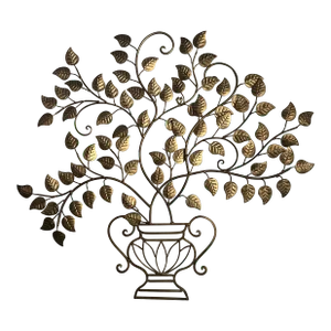 Vintage Mid 20th Century Gilt Bronze Architectural Tree of Life