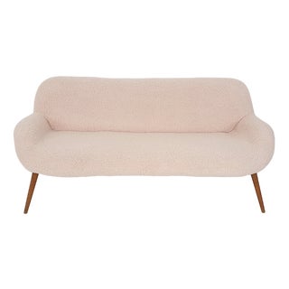 Scandinanvian Modern Sofa in Boucle, Denmark, 1960s For Sale