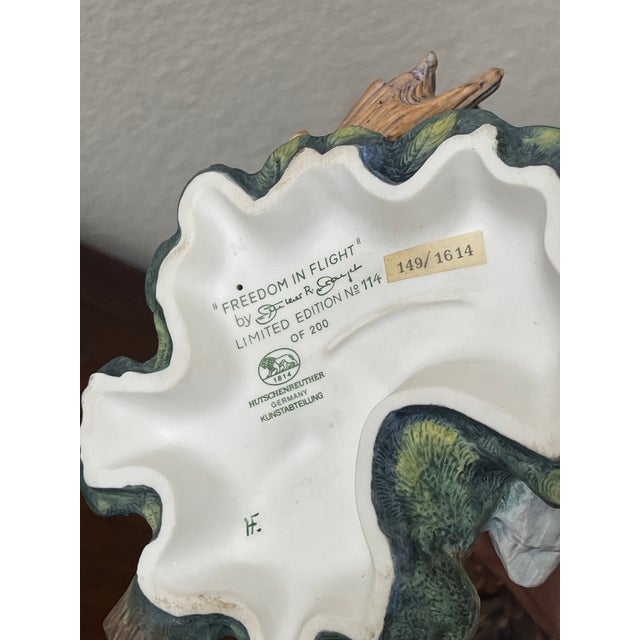 Gunther Granget Hutschenreuther Freedom in Flight Porcelain Bald Eagle Figurine For Sale - Image 10 of 13