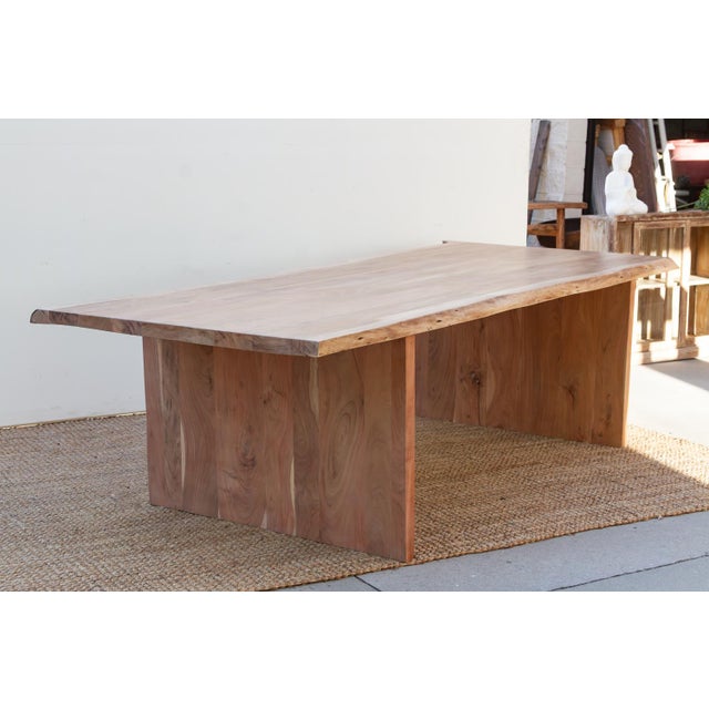 Wood Pacifica 108" Long Grand Live Edge Dining Table For Sale - Image 7 of 9